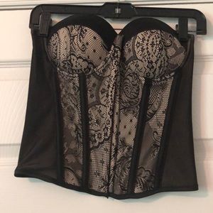 Black and cream Corset